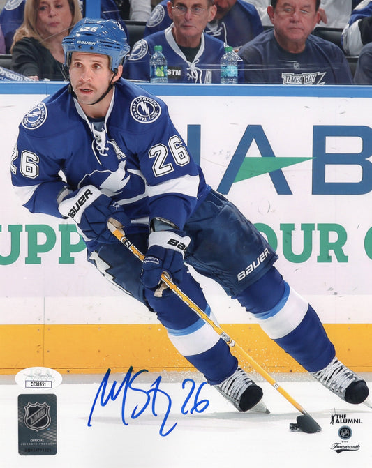 Martin St. Louis autographed signed 8x10 photo NHL Tampa Bay Lightning JSA COA