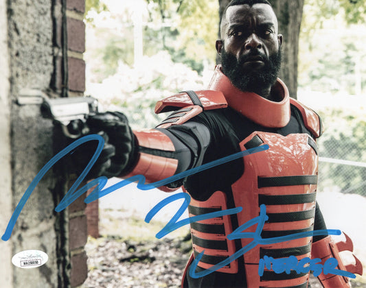 Michael James Shaw autographed inscribed 8x10 photo The Walking Dead JSA COA