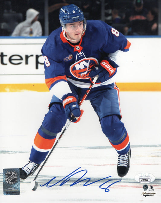 Noah Dobson autographed signed 8x10 photo NHL New York Islanders JSA COA