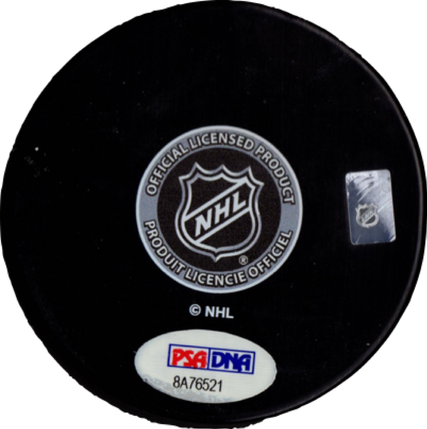 Ryan Johansen autographed signed puck NHL Nashville Predators PSA COA Witness